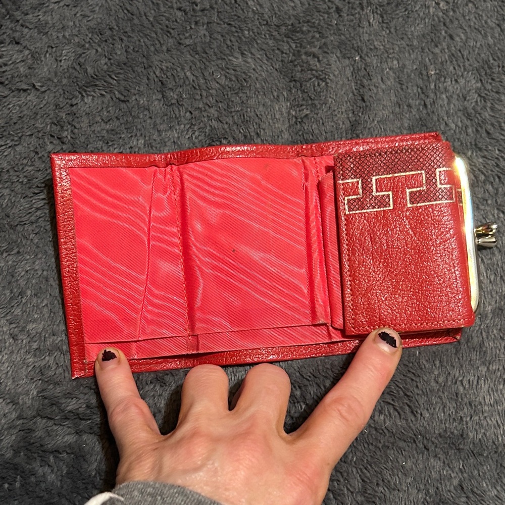 Red Leather Wallet